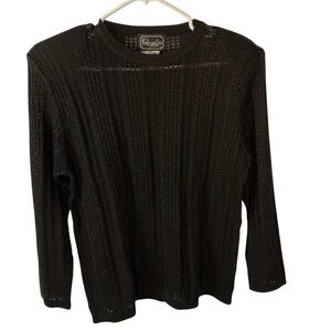 Shimmery vintage black sweater